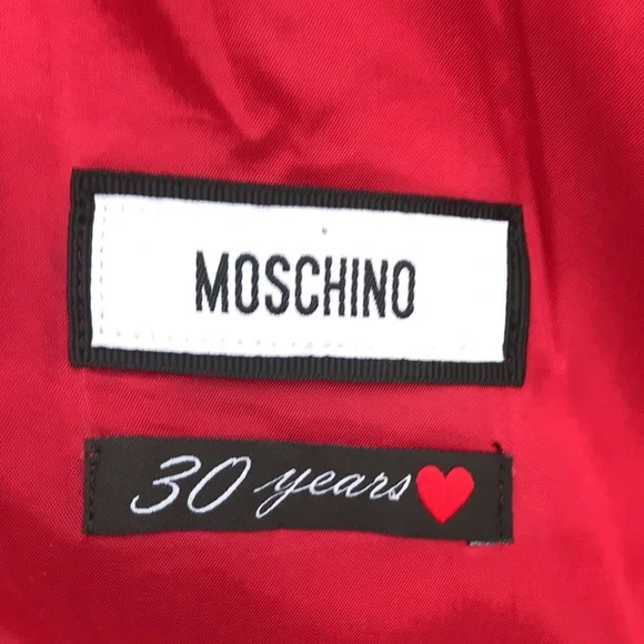 Sexy lipstick red Moschino dress with back zipper - Picture 7 of 12